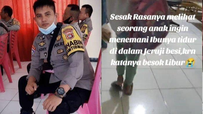 Sosok Briptu Yusri Adhy Izinkan Bocah Perempuan Datangi Polsek Demi Temani Ibu Tidur di Penjara