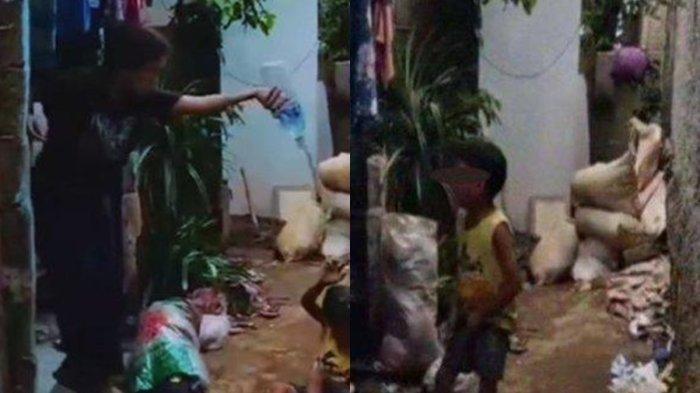 Sosok Rizka, ibunda G, seorang bocah di Desa Rawapanjang, Kecamatan Bojonggede, Kabupaten Bogor, Jawa Barat yang mengaku kelaparan kini diduga kabur
