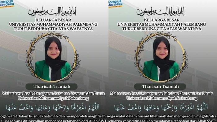 Sosok Tarishah Tsaniyah, Mahasiswi Tewas Kecelakaan di Palembang Saat Ulang Tahun, Dikenal Periang