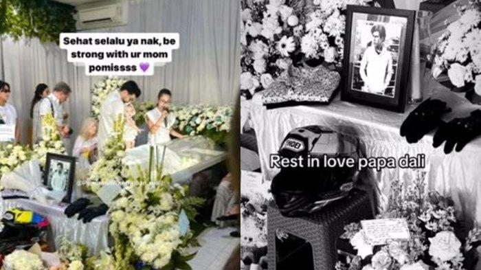 Suasana rumah duka kediaman Jennifer Coppen, suami meninggal dunia kecelakaan.