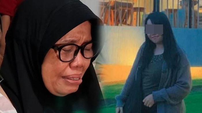 DRIVER OJOL DITEMUKAN TEWAS - Sumaiyah (kiri) ibu dari driver ojol wanita yang ditemukan tewas mengenaskan di dalam kardus mengenang detik-detik terakhir kepergian anaknya Sevi Ayu Claudia, Senin, (28/7/2025). Mendiang Sevi semasa hidup (kanan).