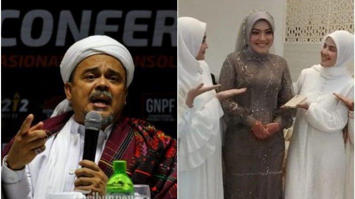 Habib Rizieq Shihab dan istri barunya Syarifah Mona Hasinah Alaydrus.