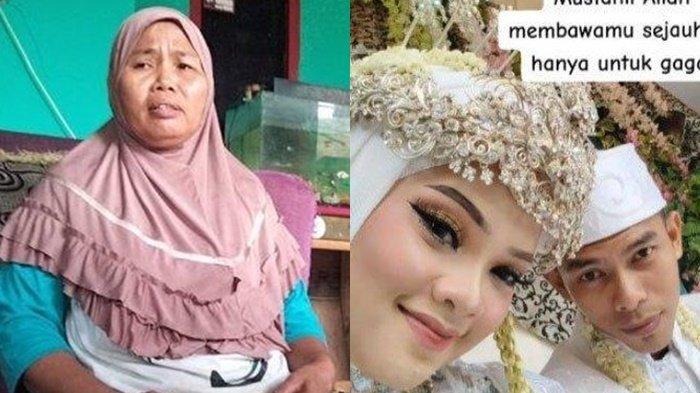 Tangis Encih, orang tua Fahmi setelah menghilangnya menantu setelah akad nikah hingga kini belum ditemukan.