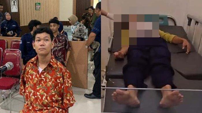 Terdakwa I Wayan Agus Suartama alias Agus Buntung kasus dugaan pelecehan menjalani sidang perdana di Pengadilan Negeri Mataram, dengan agenda pembacaan dakwaan, Kamis (16/1/2025).
