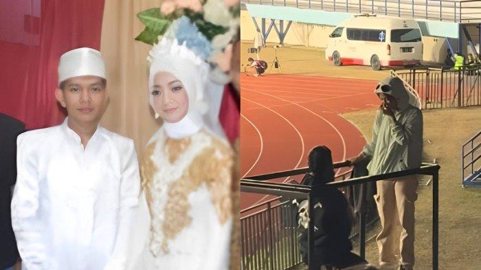 Terungkap sosok wanita yang dilamar pria saat di Stadion Si Jalak Harupat, Kabupaten Bandung ternyata sudah punya suami dan anak.