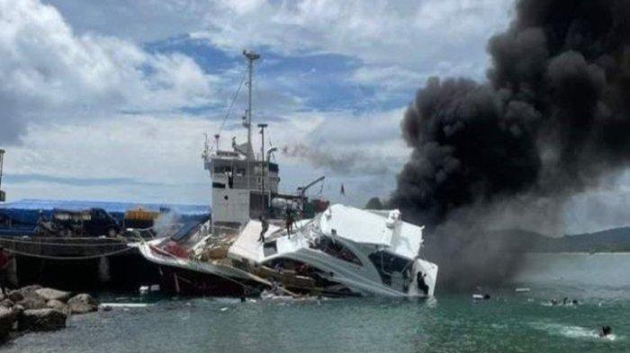 Tim kuasa hukum curigai dua orang yang tak dikenal berada di speedboat calon Gubernur Maluku Utara, Benny Laos sebelum terbakar.