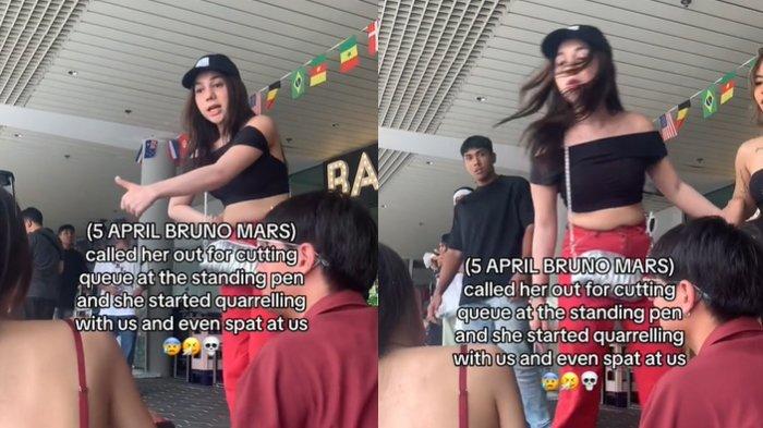 Viral Aksi Selebgram Indonesia Serobot Antrean & Ludahi Penonton Konser di Singapura Dihujat Netizen