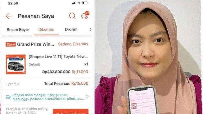 Viral Ibu Rumah Tangga Beli Mobil Calya Seharga Rp 15 Ribu di Flash Sale Shopee, Hoki Bukan Gimmick