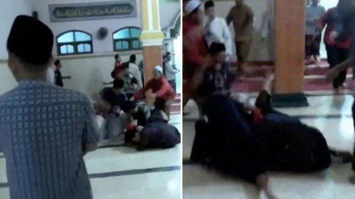 Viral keributan 2 pria berebut imam salat di Masjid Kediri
