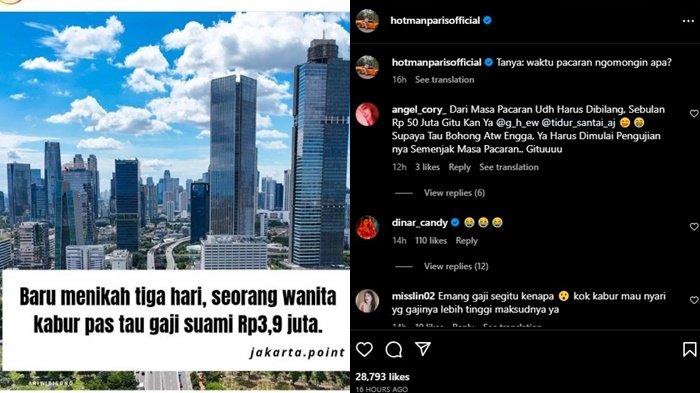Viralnya kisah wanita memutuskan untuk kabur dari suaminya hanya masalah gaji itu pun mendapatkan sorotan dari pengacara kondang, Hotman Paris.