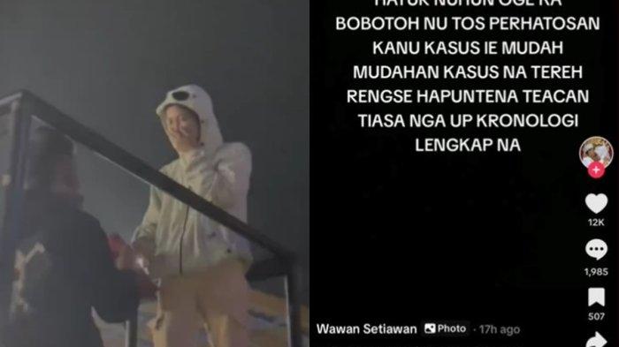 Wawan mengungkapkan fakta mengejutkan bahwa wanita yang dilamar oleh lelaki di Stadion Si Jalak Harupat, Kabupaten Bandung sebenarnya adalah istrinya.