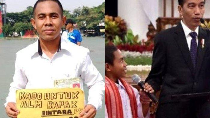 Yohanes Ande Kalla atau Joni mengucap syukur usai lolos seleksi calon Bintara Tentara Nasional Indonesia (TNI) Angkatan Darat (AD).