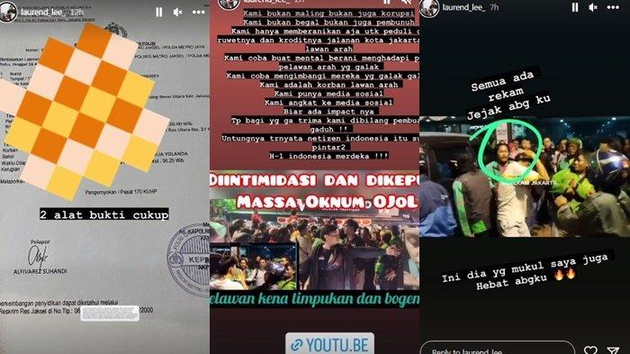 YouTuber Laurend Hutagalung resmi melaporkan ke polisi terkait pemukulan yang dilakukan pengemudi ojol.