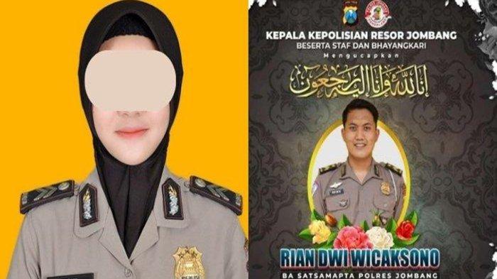 Seorang Polwan Briptu FN (28) (kiri) tega membakar suaminya yang juga berstatus sebagai anggota Polisi di Polres Jombang (kanan). Ternyata Briptu FN sempat menolong suami usai membakarnya. Ini dibuktikan dengan adanya luka di bagian tubuh pelaku.