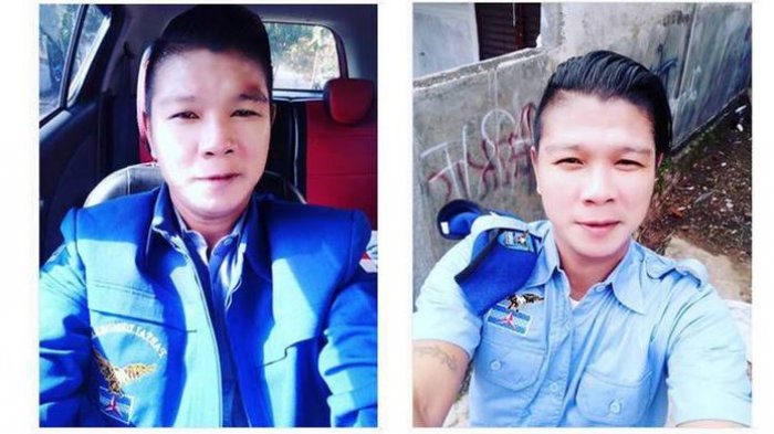 Eks vokalis Kangen Band, Andika Mahesa Setiawan, dengan seragam kader Partai Demokrat, seperti diunggah di akun Instagram @andikaituaku.