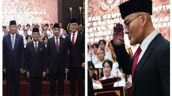 PELANTIKAN STAFSUS MENHAN - Menteri Pertahanan (Menhan) Sjafrie Sjamsoeddin melantik Deodatus Andreas Deddy Cahyadi Sunjoyo alias Deddy Corbuzier sebagai Staf Khusus, Selasa (11/2/2025). Deddy Corbuzier dinilai ahli komunikasi hingga dilantik sebagai Staf Khusus (Stafsus) Menteri Pertahanan (Menhan) bidang Komunikasi Sosial dan Publik. Berapa Deddy Corbuzier ?