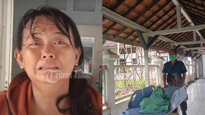 Yuni Trisnawati, ibu dari bocah 4 tahun yang tewas dianiaya ayah tirinya di Cicalengka, Kabupaten Bandung, Kamis (4/4/2024).