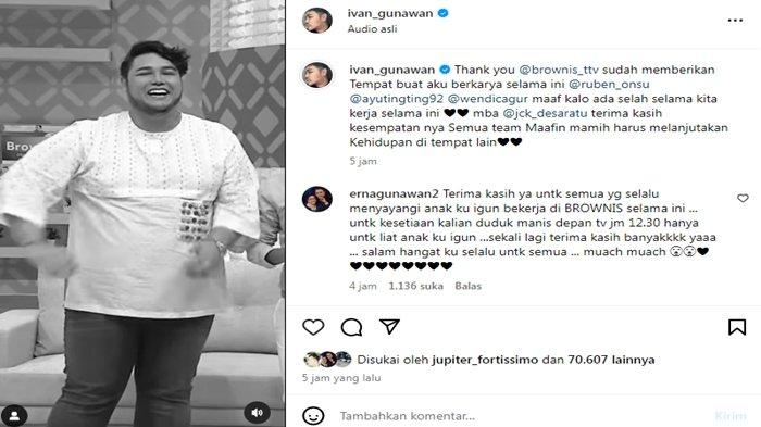 ivan Gunawan Umumkan Keluar dari Acara Brownies