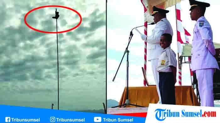 Sosok Bocah Pemanjat Tiang Bendera di Atambua NTT