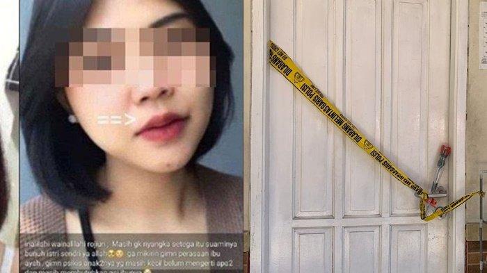 (kiri) Mega Suryani Dewi dan (kanan) Kondisi rumah kontrakan atau tempat kejadian perkara (TKP) terbunuhnya MSD (24) ditangan suaminya sendiri Nando (25) di Jalan Cikedokan, Desa Sukadanau, Cikarang Barat, Kabupaten Bekasi, Selasa (12/9/2023). Inilah kesaksian tetangga kerap mendengar tangisa Mega di KDRT suami