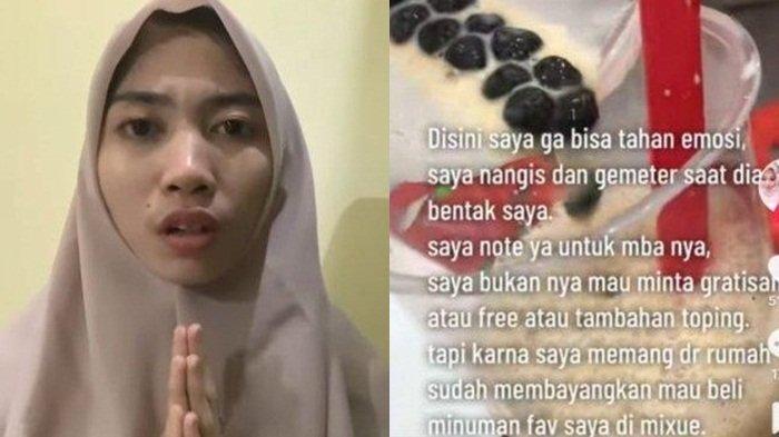 Kronologi karyawan Mixue bentak pembeli hingga menangis.