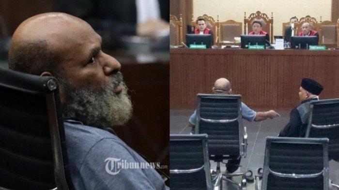 Terdakwa kasus dugaan korupsi dan gratifikasi, Gubernur Papua non aktif, Lukas Enembe sempat mengamuk dalam sidang pembacaan dakwaan, Senin (19/6/2023).