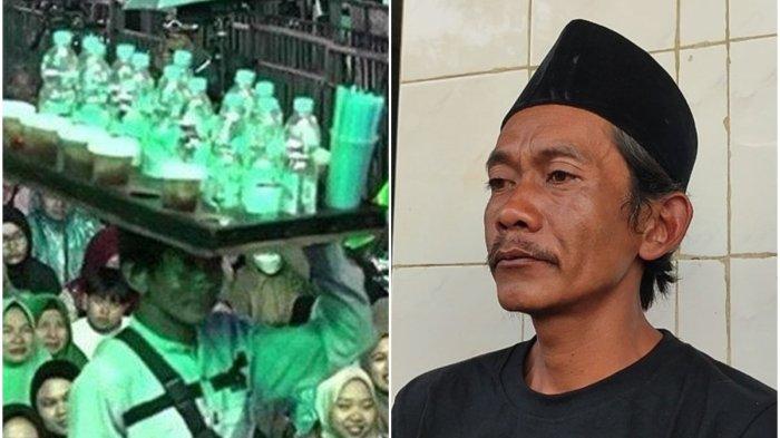Sunhaji, penjual es teh yang diolok-olok Gus Miftah, saat memberikan keterangan, Rabu (4/12/2024). Sebelum jadi penjual es, ternyata dia adalah tukang kayu