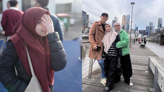 penampilan baru Sienna yang masih berusia 10 tahun mengenakan hijab itu semakin menawan.