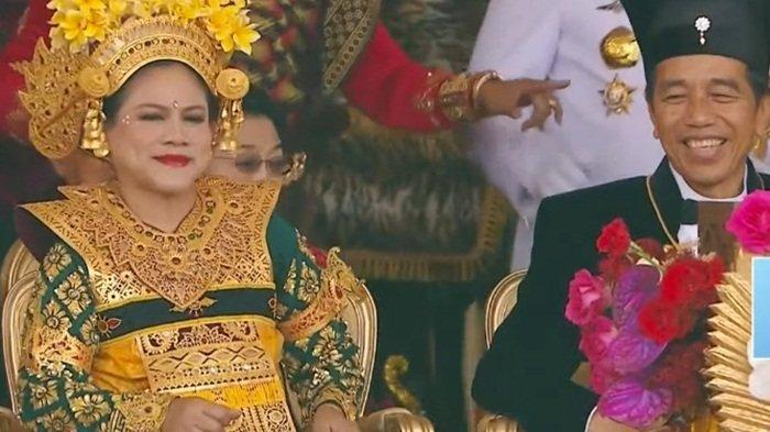 Penampilan ibu negera di upacara HUT ke 78 RI
