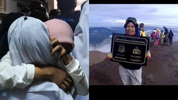 sahabat Siska Afrina, Anisa yang tak henti-hentinya meraung menangisi kepegian korban erupsi gunung Marapi saat jasadnya tiba di Rumah Sakit Ahmad Mochtar Bukittinggi.