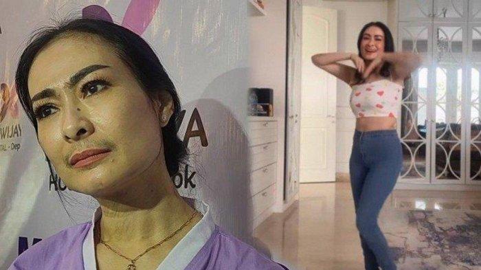 Iis Dahlia melakukan joget India pakai busana ketat.