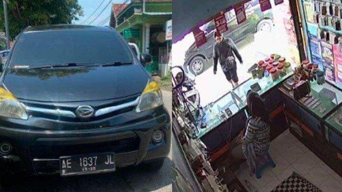 seorang maling kendaraan tinggalkan mobilnya dan bawa motor kabur di Ponorogo