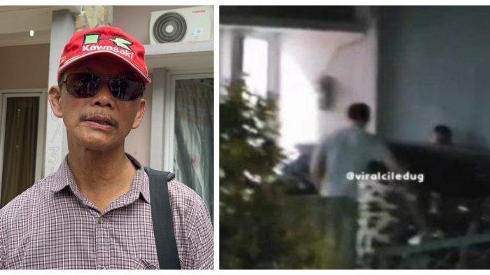 Ayah korban, Marjali (kiri) ungkap ancaman yang ditebar suami aniaya istri hamil 4 bulan di Serpong. Pelaku ancam akan membantai seluruh keluarga istri