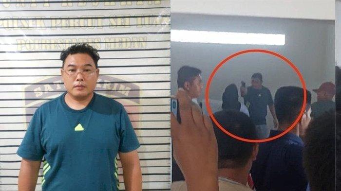Ruslan, tersangka penembakan menggunakan diduga senjata api ngaku dapat dari Kapolda seusai ditangkap polisi.