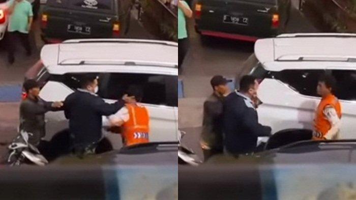 Tengah viral dimedia sosial yang memperlihatkan aksi seorang pria berseragam TNI mengamuk ke salah satu tukang parkir.