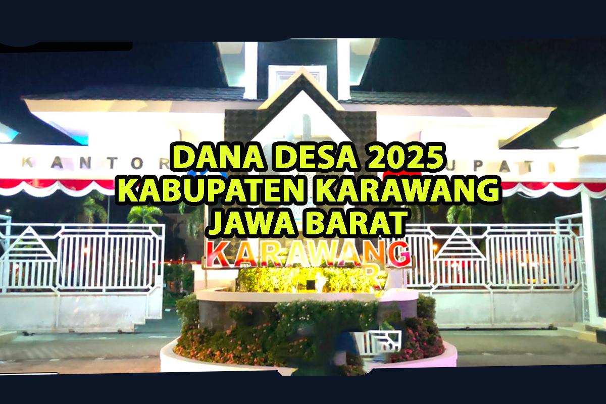 DANA DESA 2025 - Tangkap layar halaman depan kantor Bupati Karawang diambil dari Google Street View Kamis (17/4/2025).