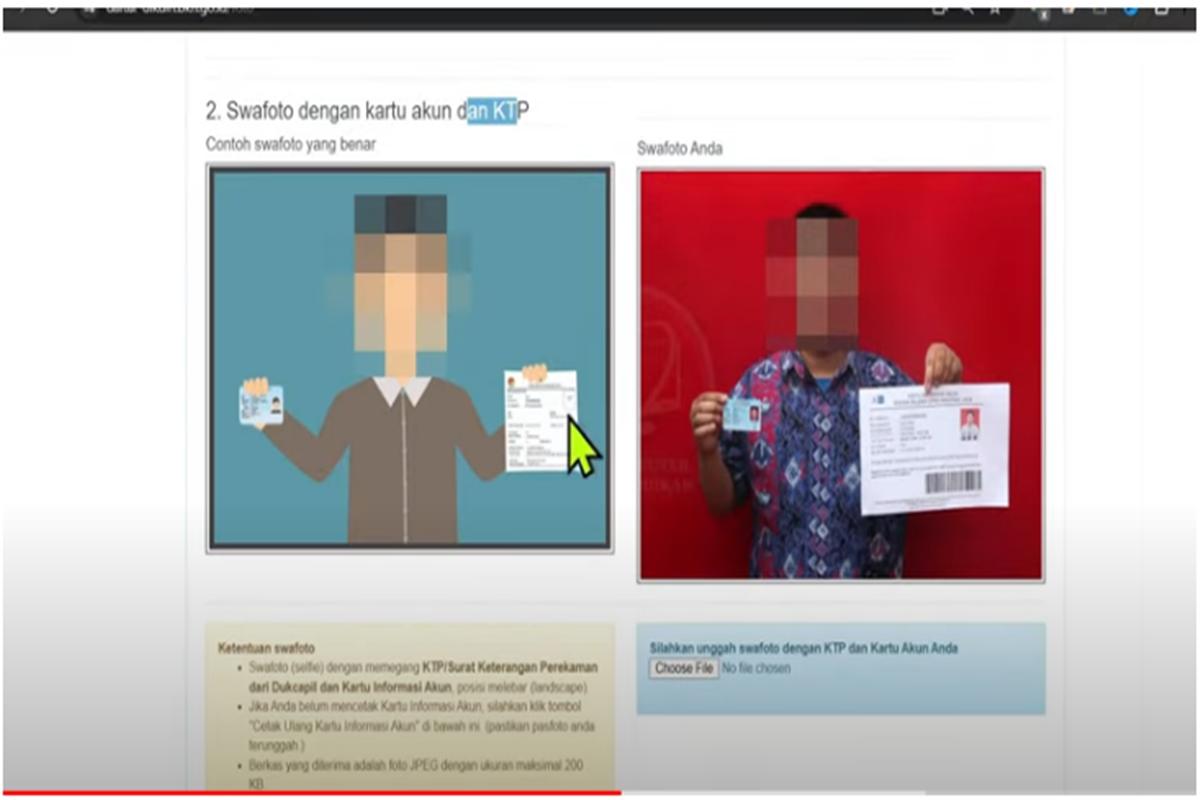Cara unggah swafoto di SSCASN Dikdin 2024, ukuran, format dan posisi foto perlu diketahui pendaftar agar tidak keliru.