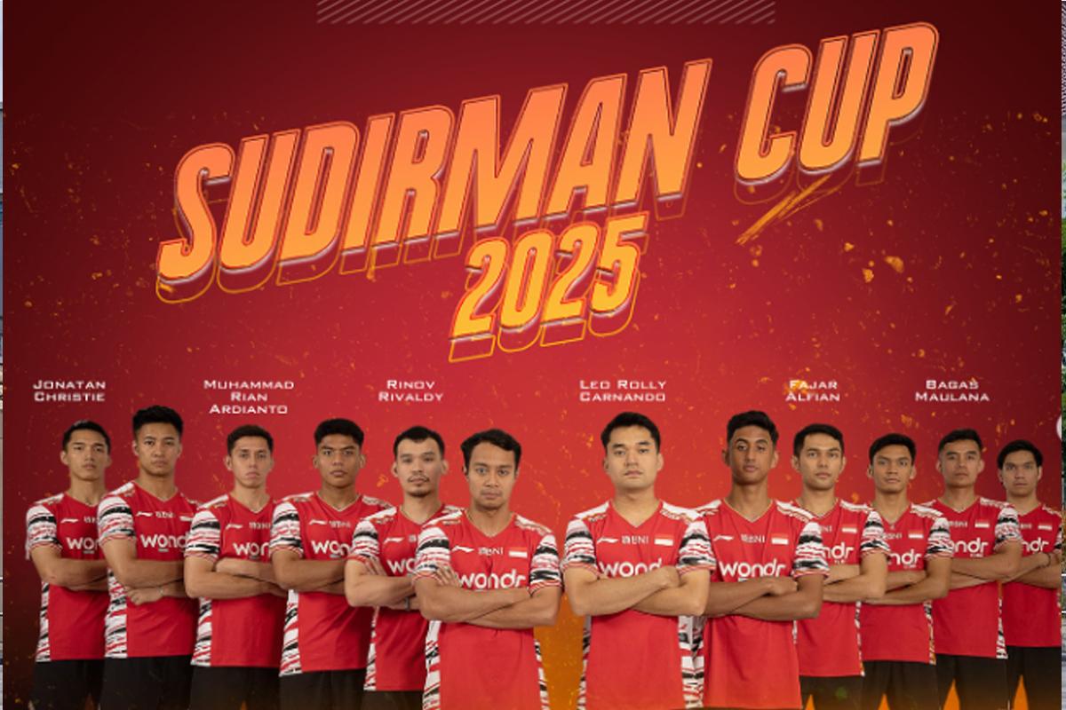 TIM BULUTANGKIS INDONESIA - Foto resmi Tim Indonesia yang akan berlaga di Sudirman Cup 2025 pada tanggal 27 April – 4 Mei 2025 di Xiamen diambil dari IG @badminton.ina.