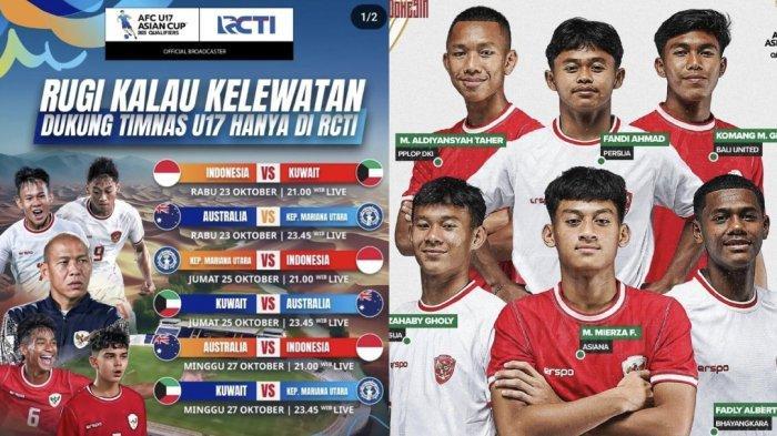Jadwal Kualifikasi Piala Asia U17 Timnas U17 Indonesia