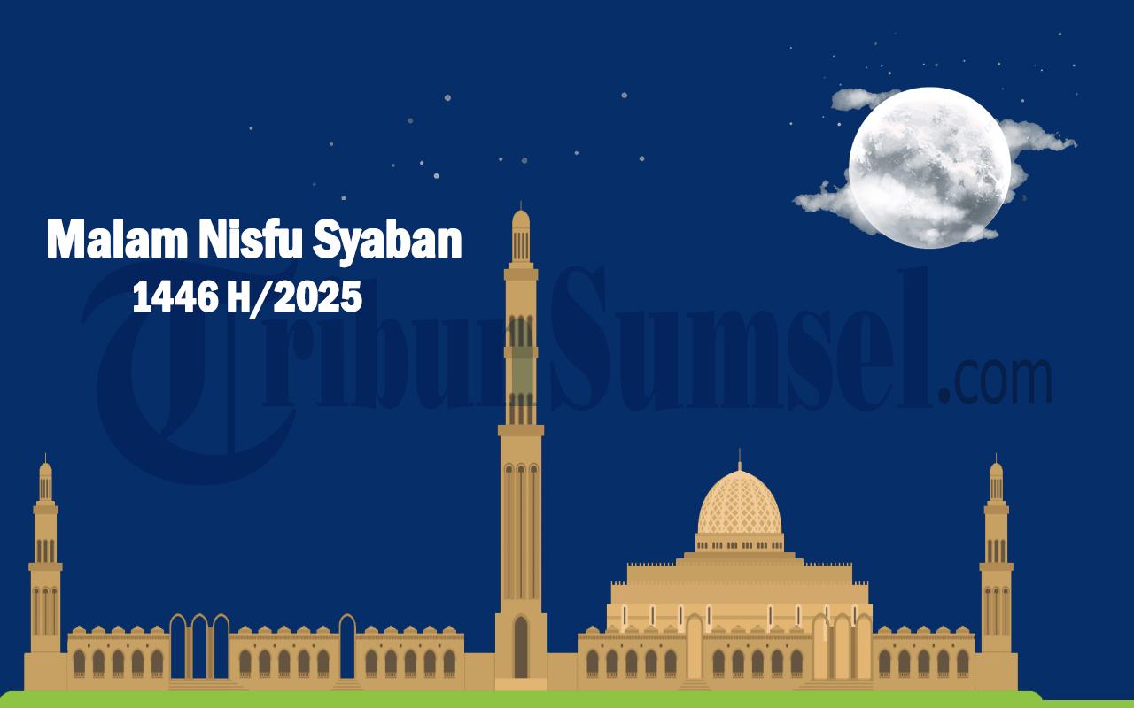 ILUSTRASI MALAM NISFU SYA'BAN - Jadwal malam Nisfu Syaban 1446 hijriyah 2025 (Tribunsumsel.com/Novaldi)