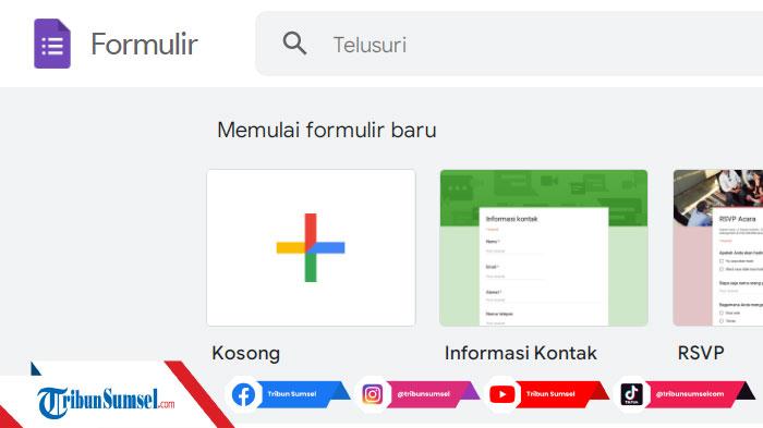 Laman Google Form. Cara Buat Google Form Lewat HP. Panduan Cara Buat Google Form Mudah Lewat HP