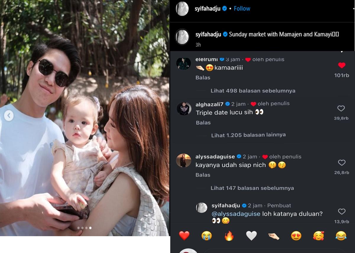 Syifa Hadju memamerkan foto mesranya bersama El Rumi pada unggahan terakhirnya, pada Senin, (5/8/2024),