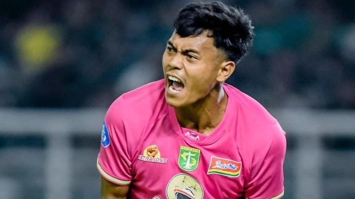 Andhika Ramadhani tampil di laga Persebaya Surabaya vs Persis Solo
