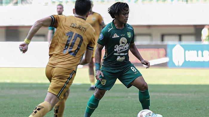 Andre Oktaviansyah saat memperkuat Persebaya Surabaya di Liga 1 2023/2024