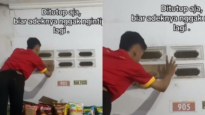 Staf minimarket ngaku kerap diintip anak kecil lewat ventilasi hingga memutuskan untuk menutup lubang tersebut.
