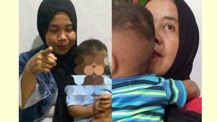 Siti Mauliah dan bayinya yang diduga tertukar di RS Sentosa