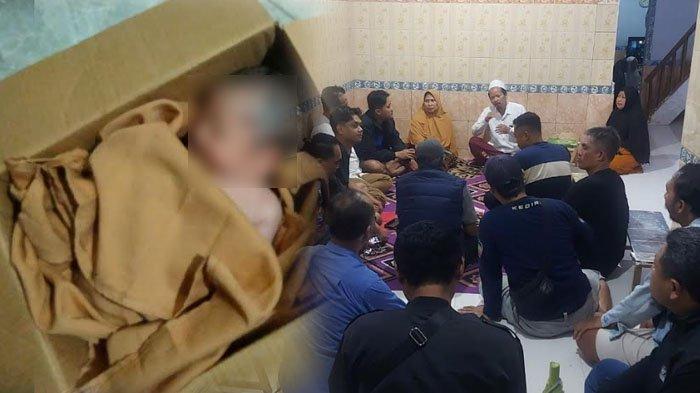 Bayi laki-laki yang ditemukan di teras rumah warga Dusun Templek, Desa Gadungan, Kecamatan Puncu, Kabupaten Kediri, Minggu (17/3/2024) malam.