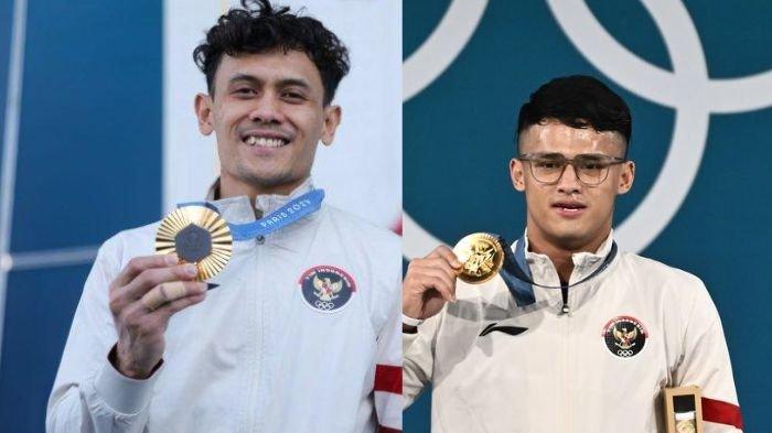 Rizki Juniansyah dan Veddriq Leonardo, peraih medali emas Olimpiade Paris 2024