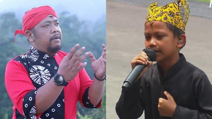 Kolase foto Abah Lala dan Farel Prayoga. Berikut biodata Abah Lala pencipta lagu Ojo Dibandingke yang lagi viral