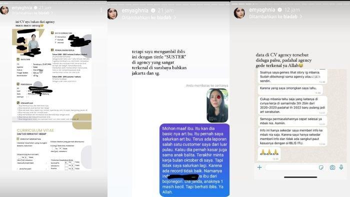 CV IPS, pengasuh anak Aghnia Punjabi